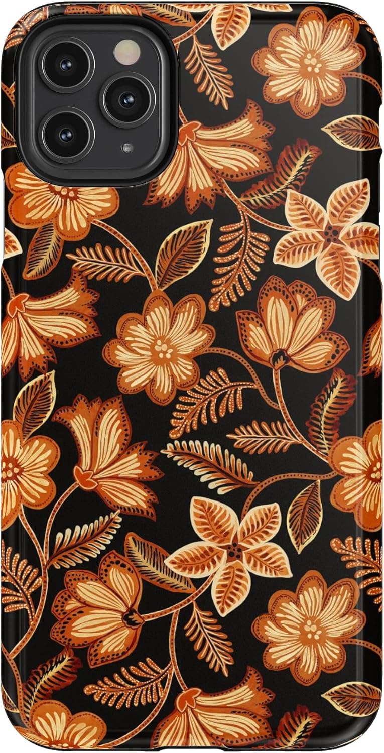 Casely iPhone 11 Pro Max Case with Floral Foliage Design