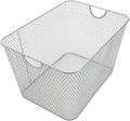 Kitchen Pantry Organizer Wire Basket for Shelves - Mesh Metal Bin