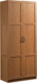 Sauder Select Storage Cabinet Pantry Cabinet in Highland Oak - Tall