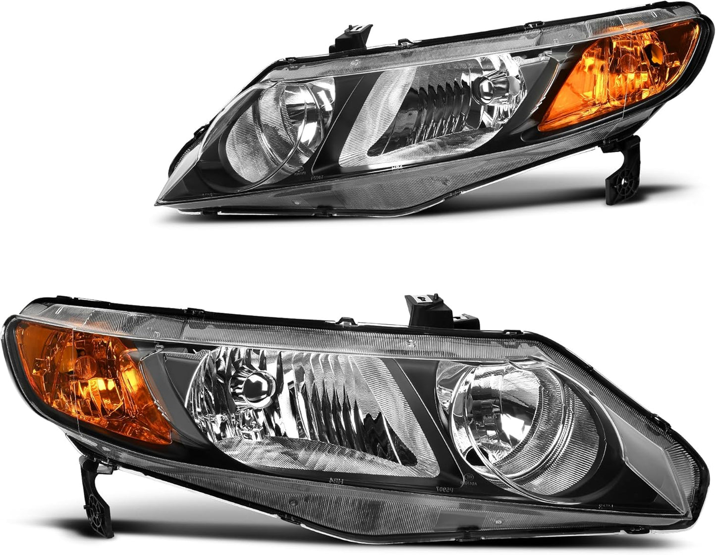 DWVO Headlights for 2006-2011 Honda Civic 4-Door Sedan