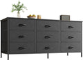 Huuger 9 Drawer Dresser and TV Stand for 50-55 Inch Screens
