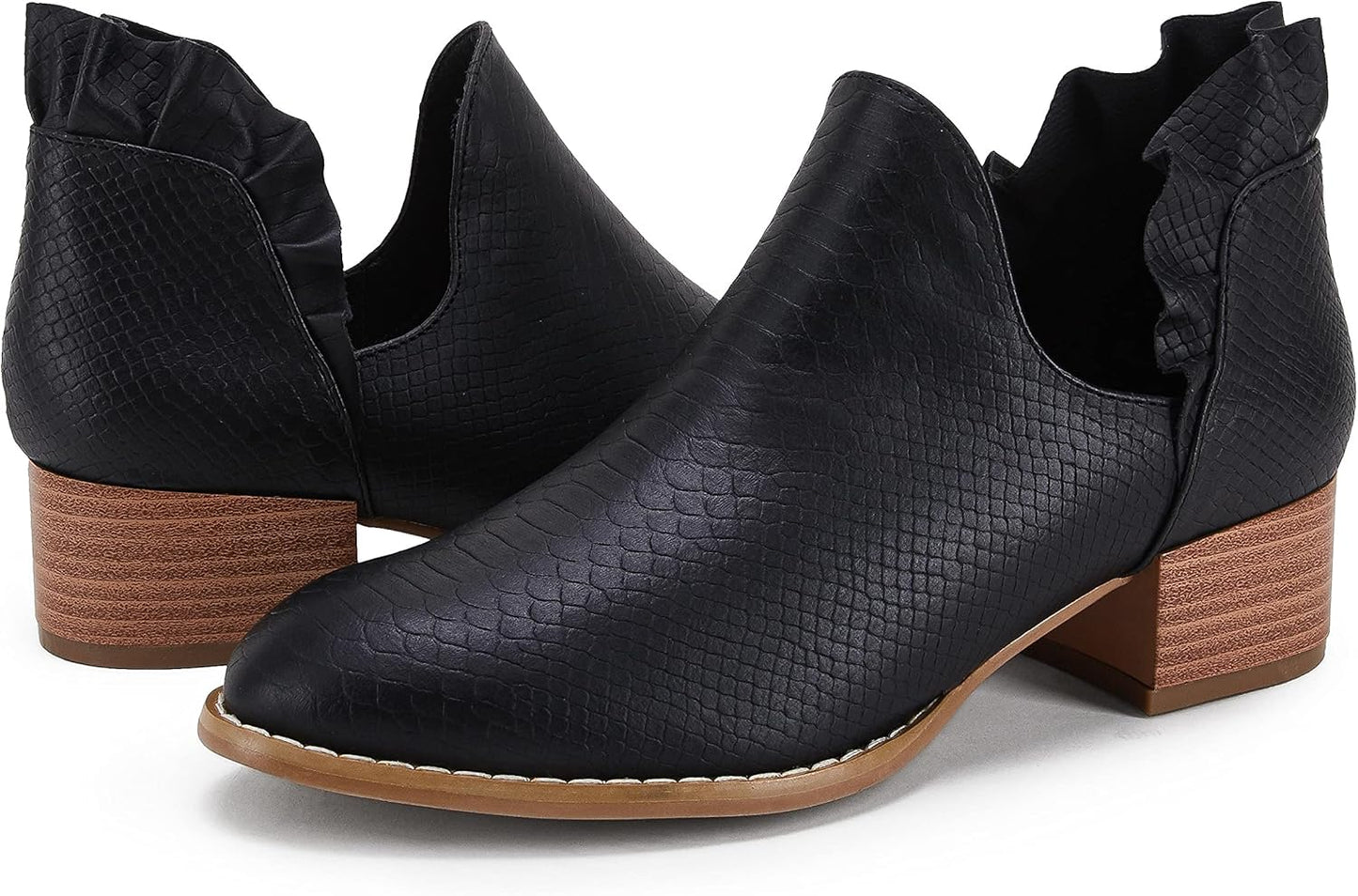 Fashare Womens Fall Cutout Booties for Stylish Comfort