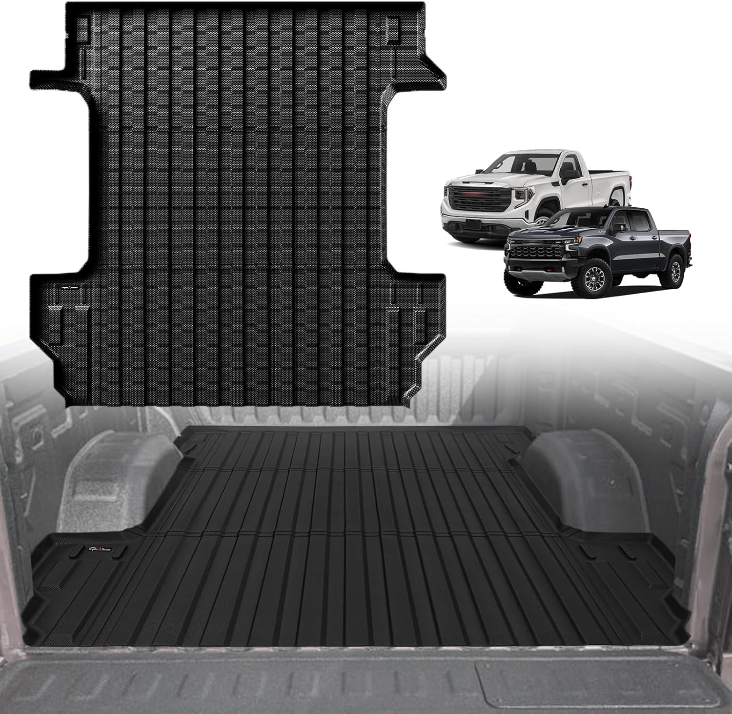 TripleAliners Truck Bed Mat for 2019-2026 Chevy Silverado