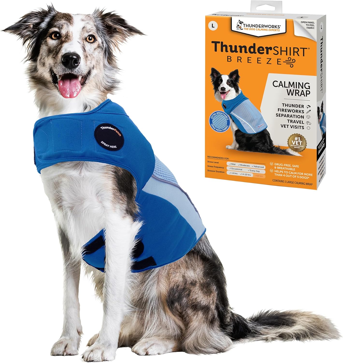 ThunderShirt Breeze for Dogs: Calming Vest for Anxiety Relief