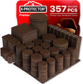 X-Protector - 357 pcs Premium Felt Furniture Pads: Ultimate Floor Protection!