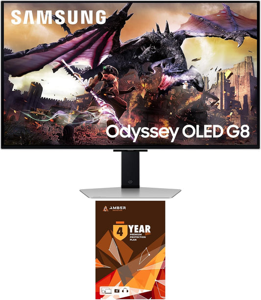 SAMSUNG 32 Inch Odyssey G80SD 4K UHD Gaming Monitor + 4 Year Protection