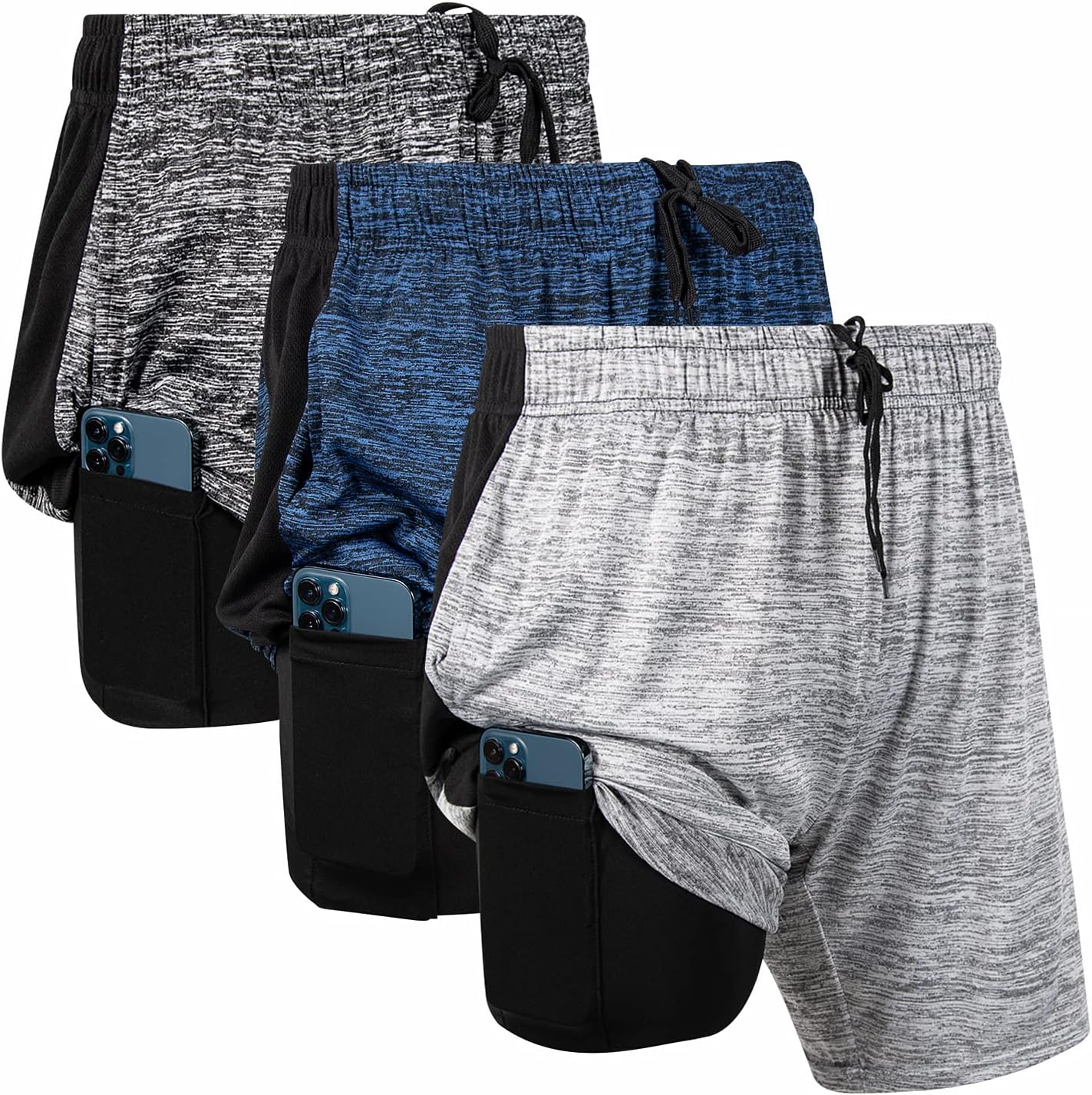 Ultra Performance 2 in 1 Athletic Running Shorts for Men