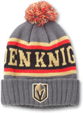 NHL Team Knit Beanie Cap - Cuffed Pom, Stretch Fit