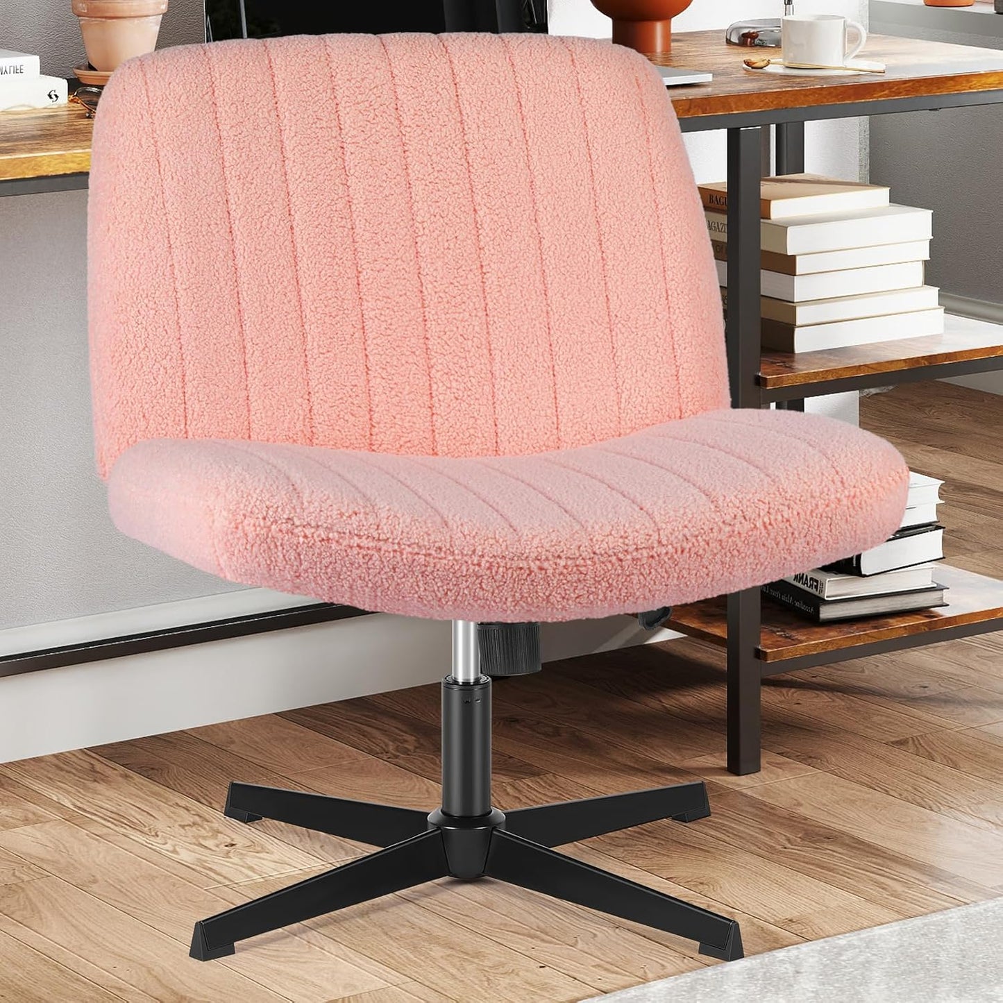 Comfy Criss Cross Chair for Home Office and Vanity Use