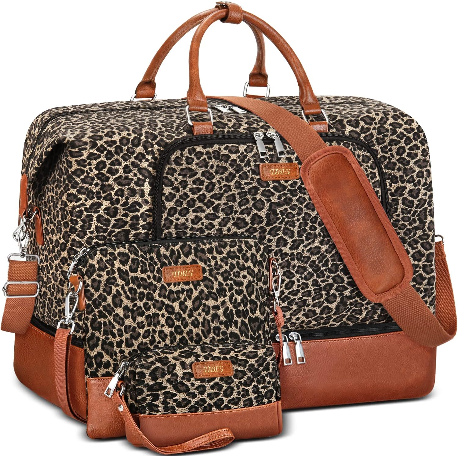 Oversized Travel Weekender Bag for Women with Shoe Compartment