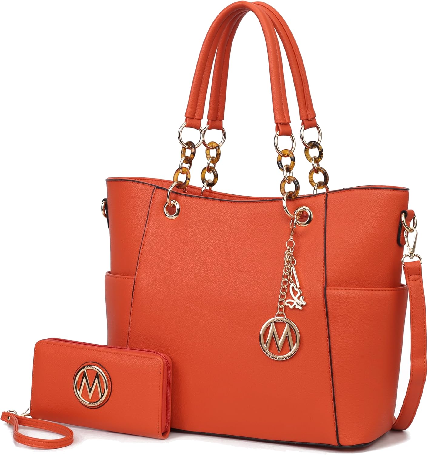 MKF Collection Tote Bag Set for Women - Chic Vegan Leather Purse