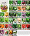 Survival Vegetable Seeds Garden Kit - 35 Varieties, 16,000+ Seeds