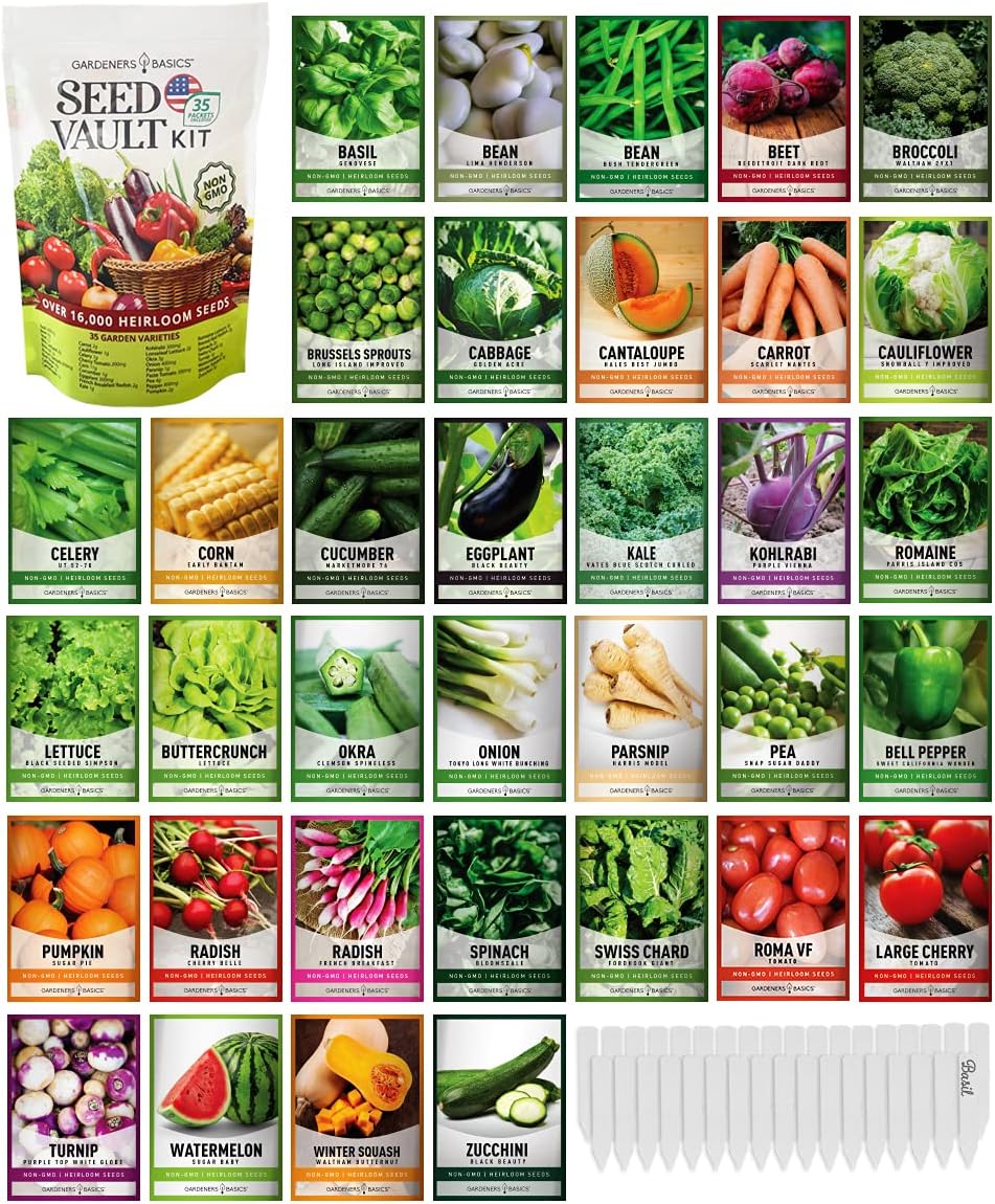 Emergency Garden Kit: 16,000+ Non-GMO Seeds