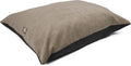 Rectangle Large Dog Bed 46 x 35 in - Plush Washable Pillow Bed