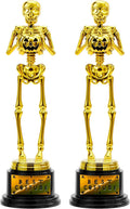 Halloween Skeleton Trophy Best Costume Set - 6 Gold Awards