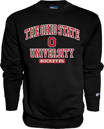 Ohio State Buckeyes Men's Twill Applique Crewneck Sweatshirt