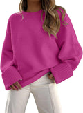 Women's Oversized Fuzzy Chunky Pullover Sweater - Warm, Soft Fit