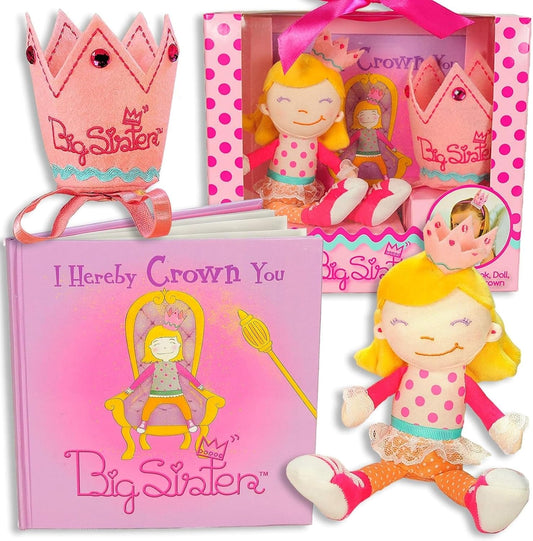 Big Sister Gift Set - 3-Piece Kit with Storybook & Doll