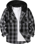 ZITY Men's Casual Flannel Hoodie Shirt for Stylish Everyday Wear