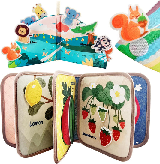 Pastable Touch + Feel Baby Bath Busy Book - Early Education Fun!