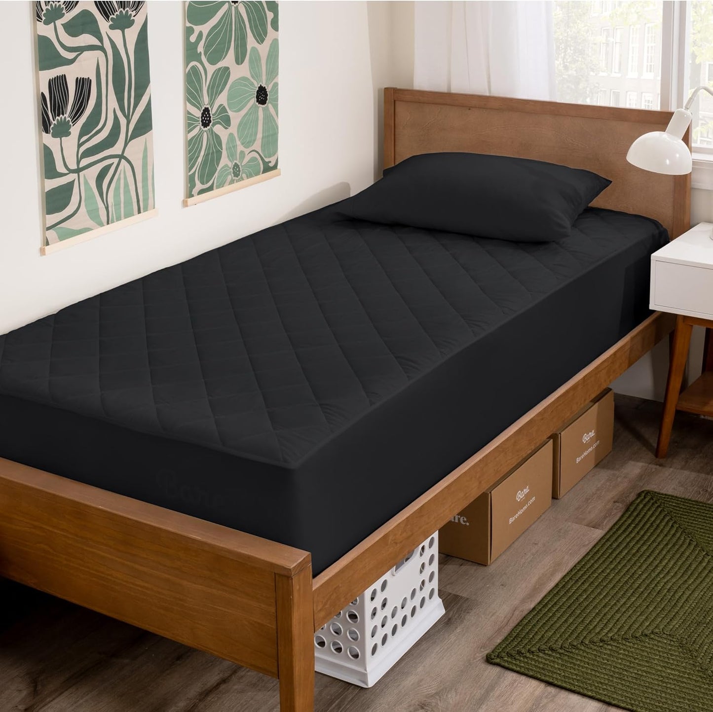 Twin Extra Long Quilted Fitted Mattress Pad for Ultimate Comfort