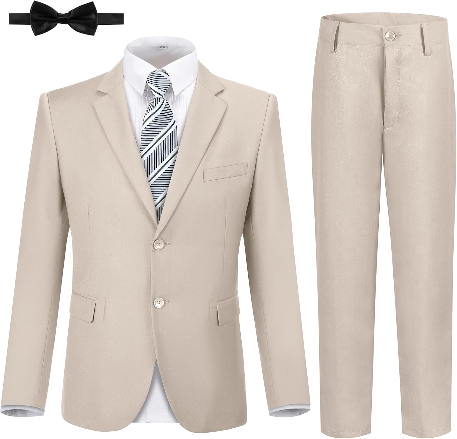 Boys Formal Suits Slim Fit 5 Piece Set for Weddings and Proms
