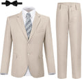 Boys 5 Piece Slim Fit Formal Suit Set for Wedding and Prom