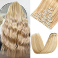Clip in Hair Extensions Real Human Hair 14 in 130g - Instant Volume