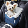 Center Console Dog Car Seat for Small Dogs Blue - Upgraded Safety