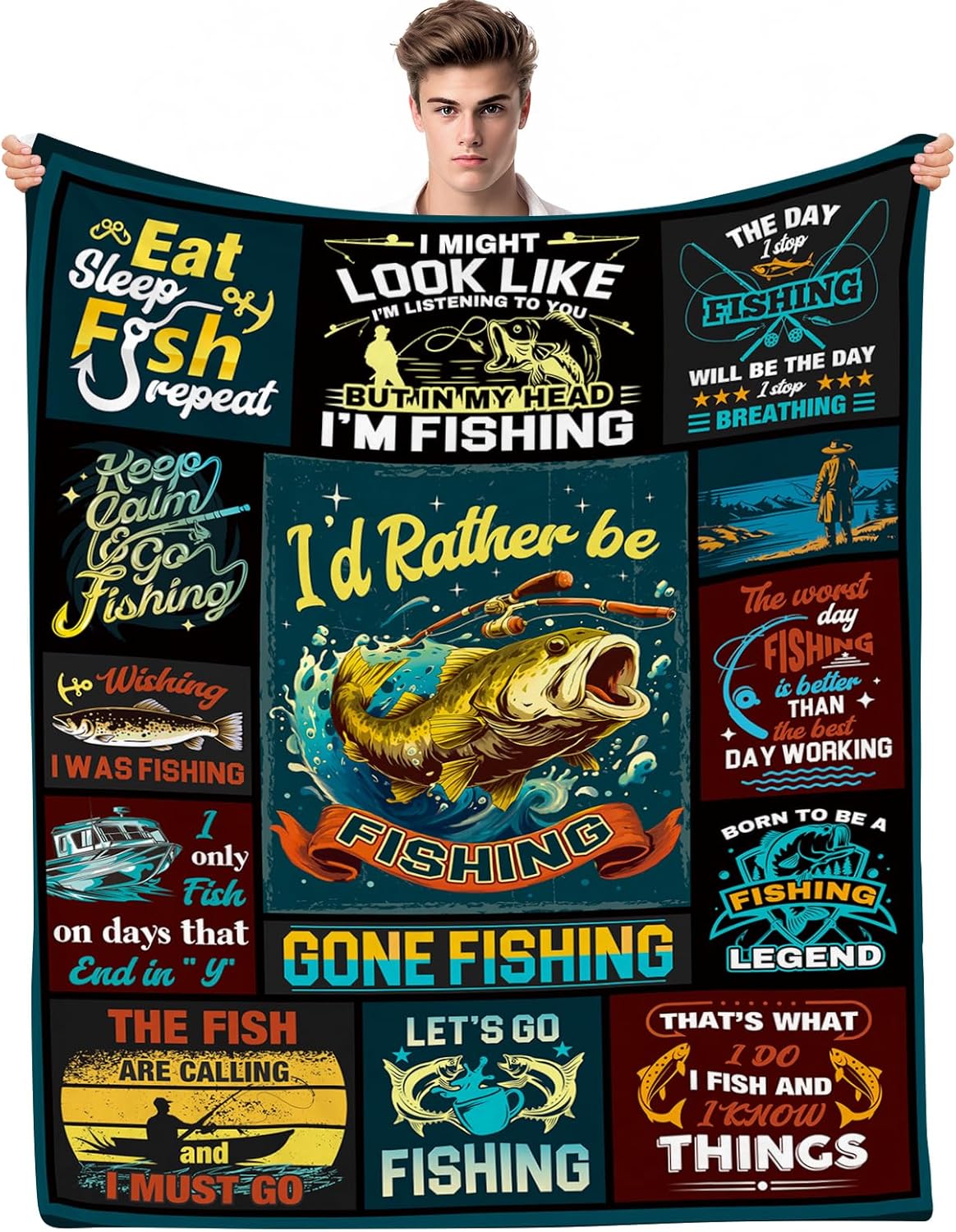 Cozy Fish Blanket: Perfect Gift for Fishing Enthusiasts