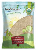 Organic Hulled Sesame Seeds 8 lb - Raw White Sesame for Tahini