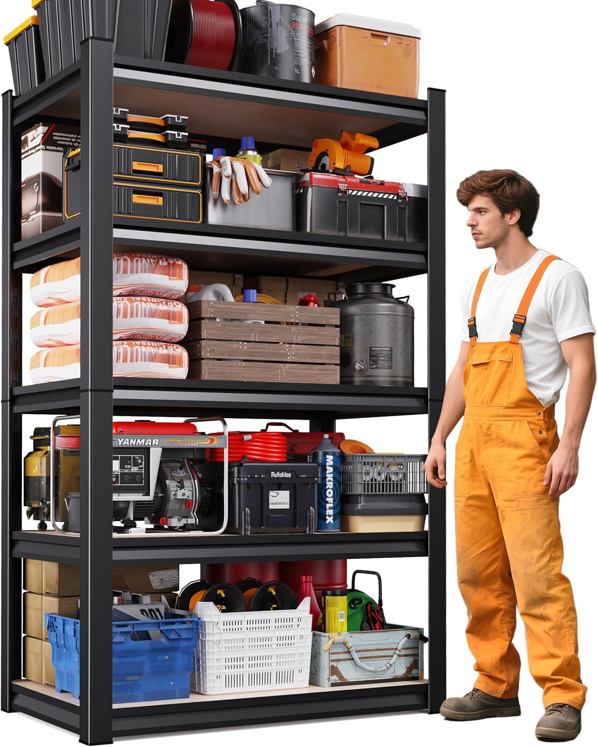 71in Heavy Duty Garage Shelving by AOAORGG for Storage
