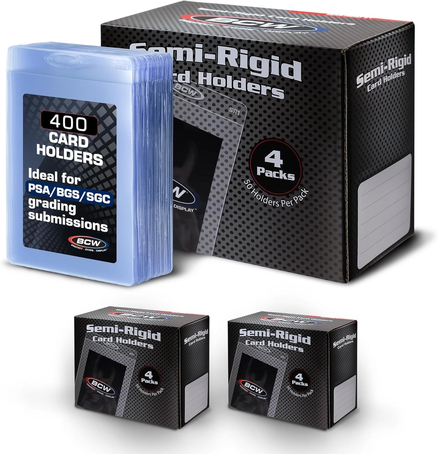 BCW Semi Rigid Card Holders for Grading and Collectibles