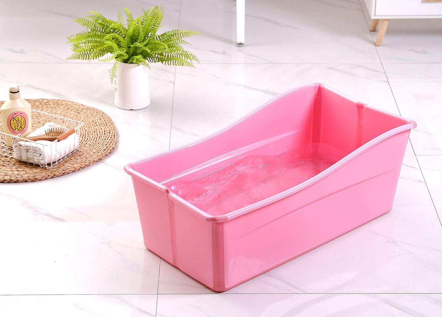 Ganen Baby Bath Tub Portable for Newborns and Toddlers
