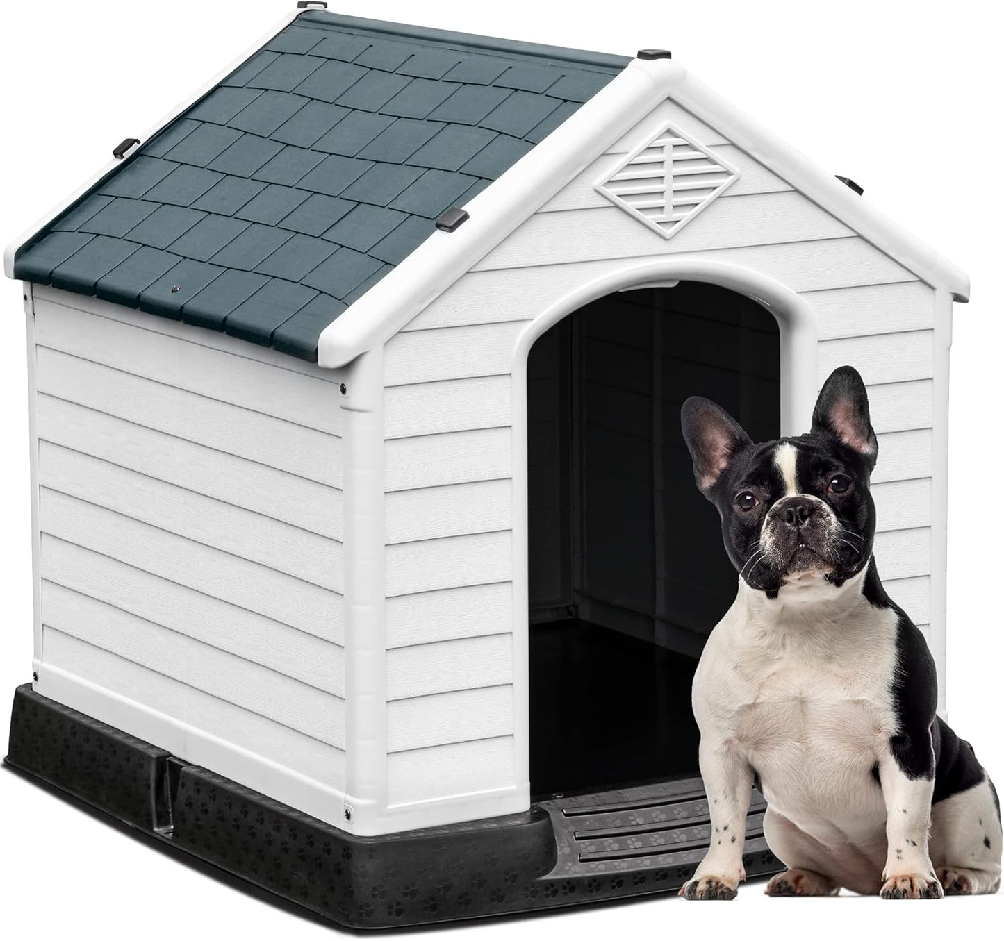 YITAHOME Large Plastic Dog House for Indoor and Outdoor Use