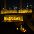 Quierres Casarte Conmigo? Light Up Letters for Romantic Proposals