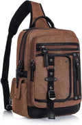 Schkleier Messenger Bag for Men Canvas Sling Bag - Versatile 15.6in