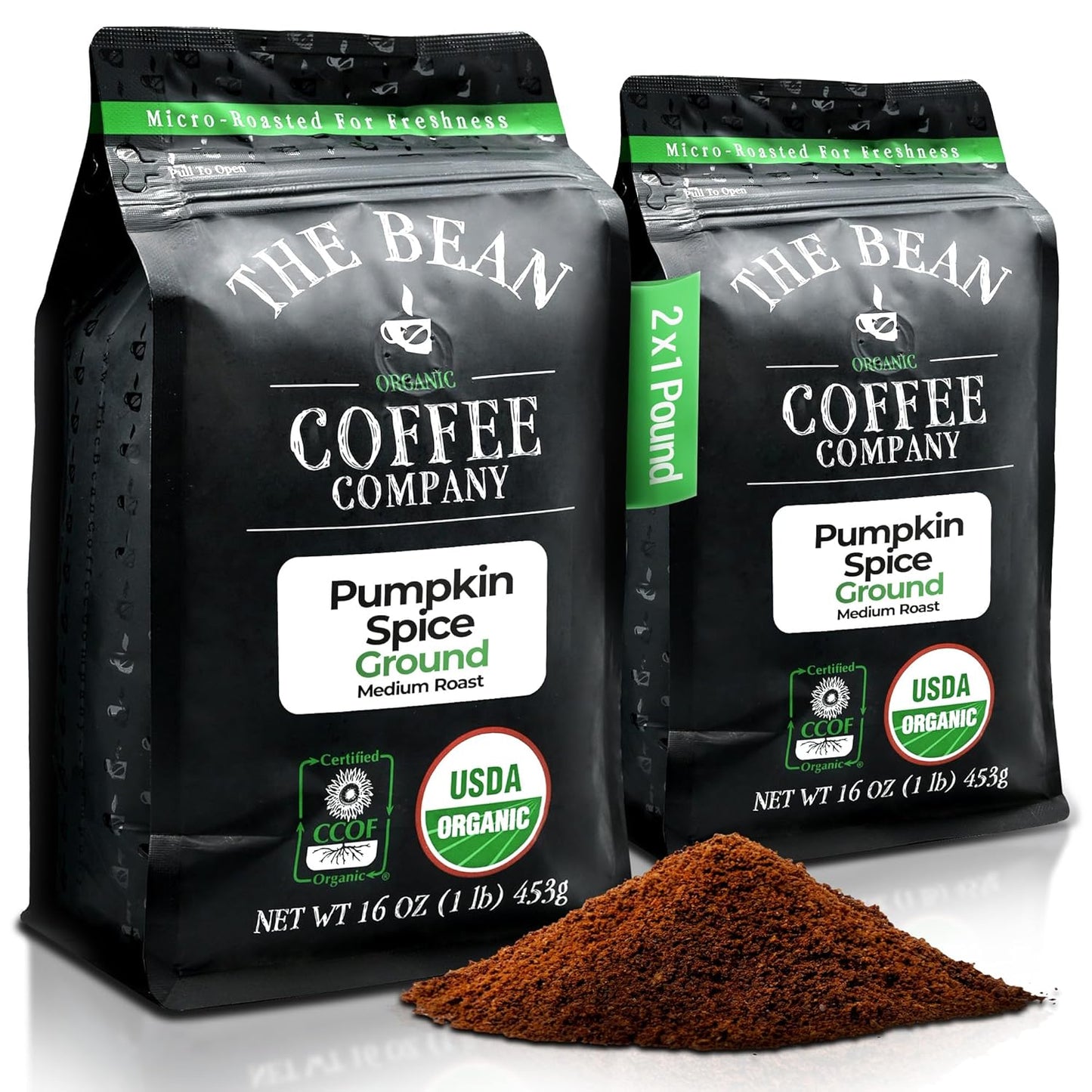 Pumpkin Spice Organic Ground Coffee - Medium Roast Delight