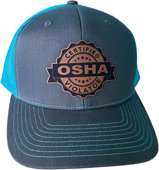 Certified OSHA Violator Trucker Hat for Bold Blue Collar Workers