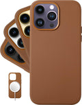 LONLI Classic iPhone 14 Pro Max Leather Case - Softens With Use