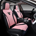 FLORICH Automotive Front Seat Covers Pink & Black - Waterproof