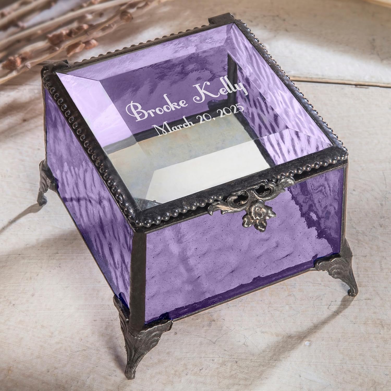 Personalized Baby Keepsake Box for Baptism and Christening Gifts