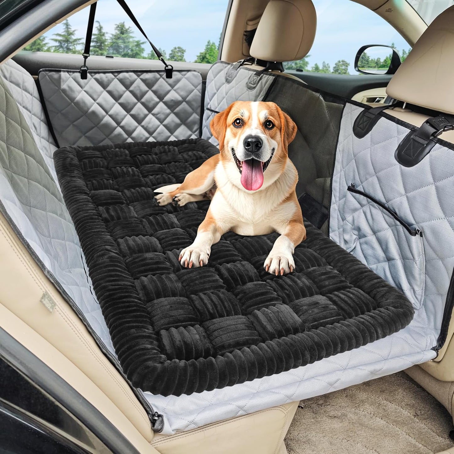 Dog Car Bed Mat for Trucks, Sedans & Large SUVs - Non-Slip