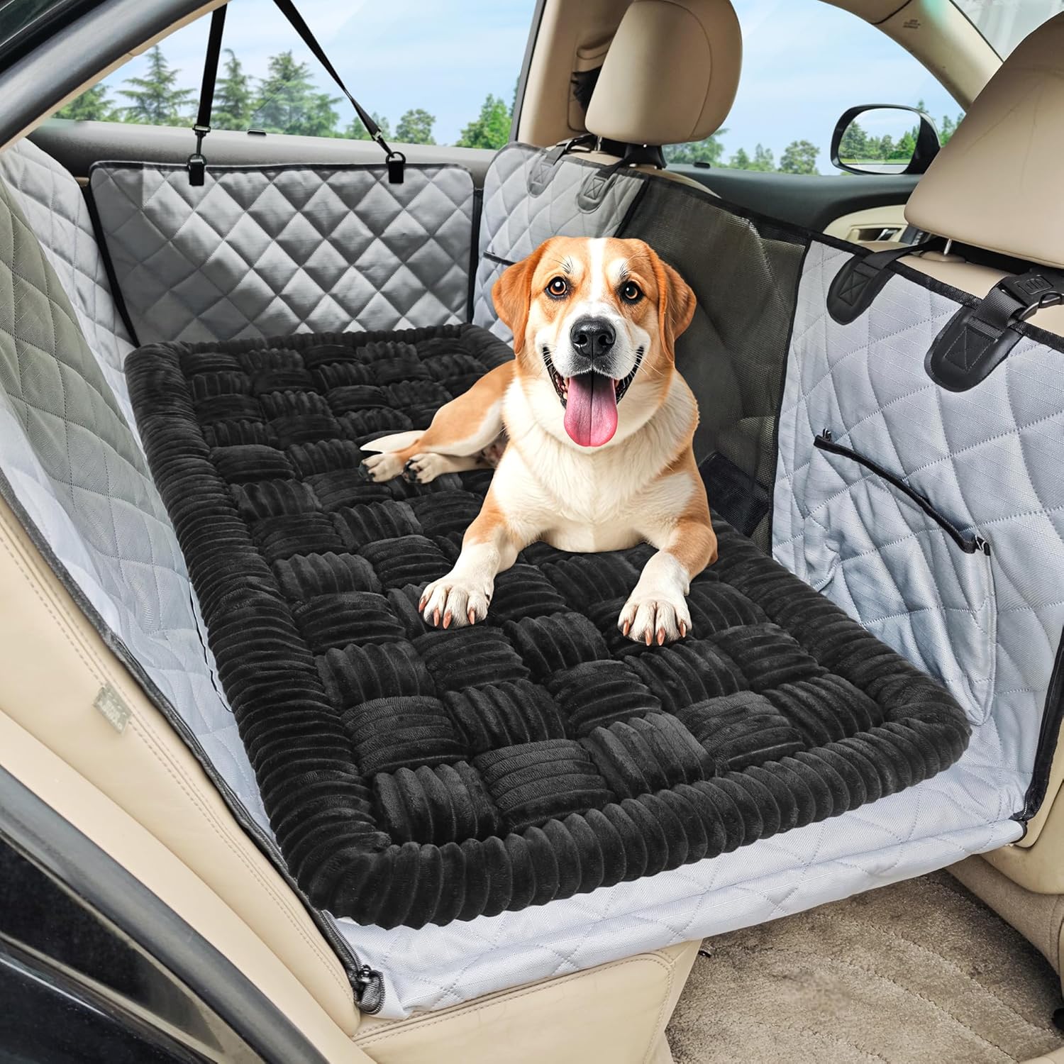 Dog Car Bed Mat for Trucks, Sedans & Large SUVs - Non-Slip