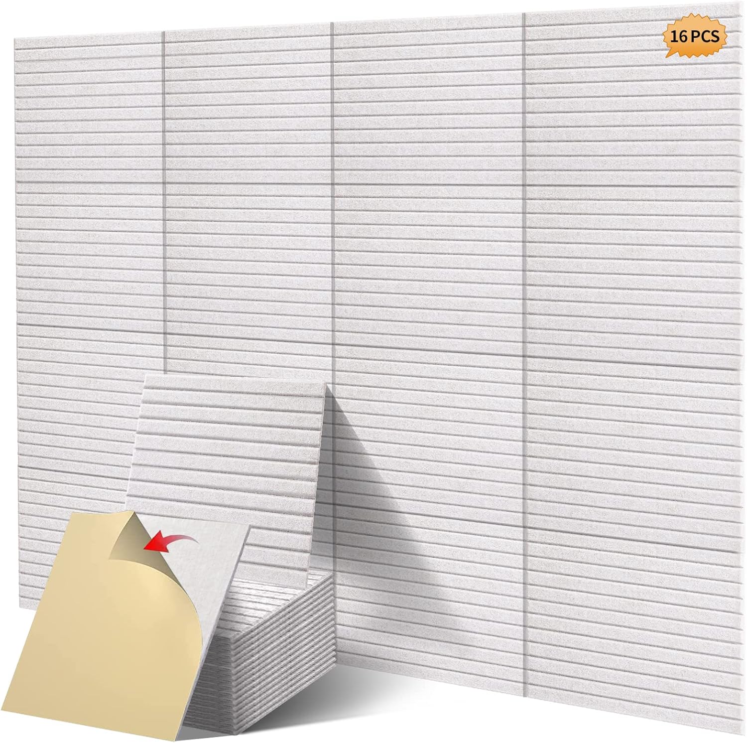 16 Pcs Pro Grade Soundproof Wall Panels for Acoustic Treatment