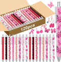 Breast Cancer Awareness Pens 120 Pack - Pink Ribbon Support Pens