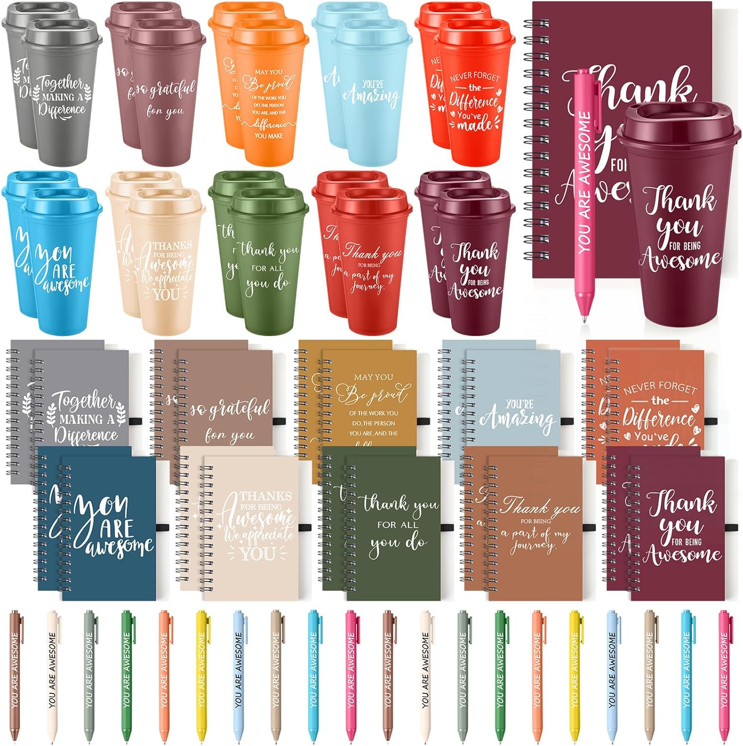 60 Pcs Employee Appreciation Gift Set for Holiday Celebrations