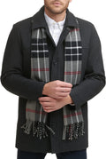 Weston Wool Blend Coat With Detachable Scarf - Versatile Winter Coat