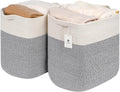 Storage Baskets for Clothes Fabric Cotton Rope Storage Basket - Tall