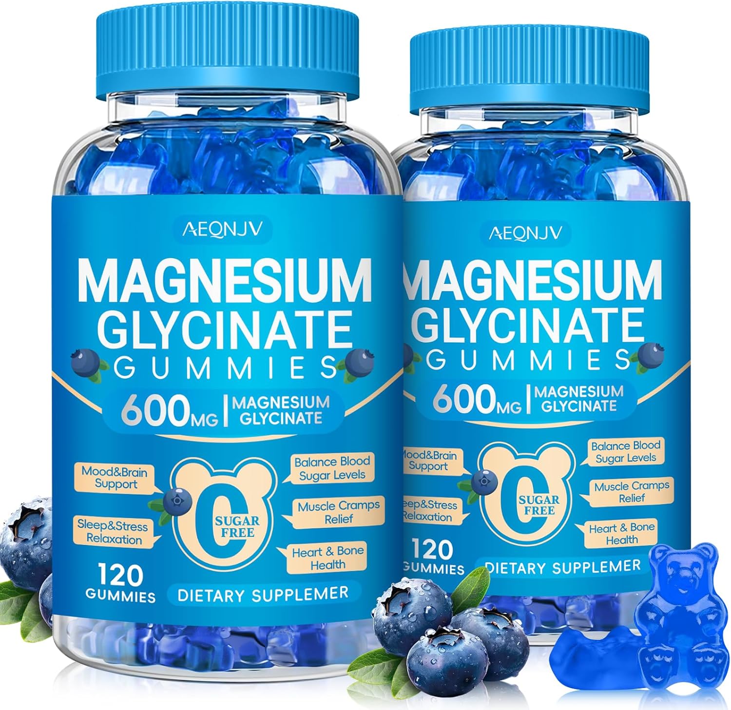 Magnesium Glycinate Gummies for Sleep and Body Support
